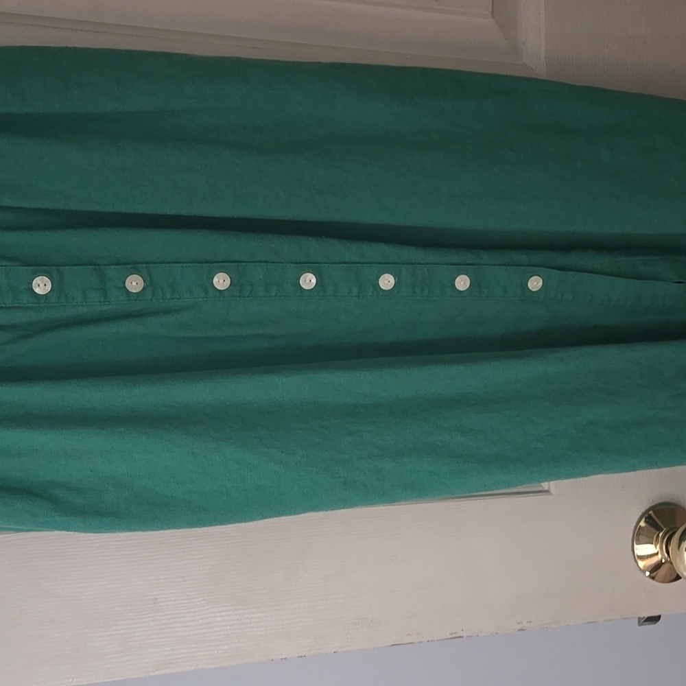Universal Thread Green Sleeveless Midi Button-Down Dress Linen Blend - Picture 5 of 8